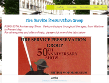 Tablet Screenshot of fireservicepreservationgroup.org